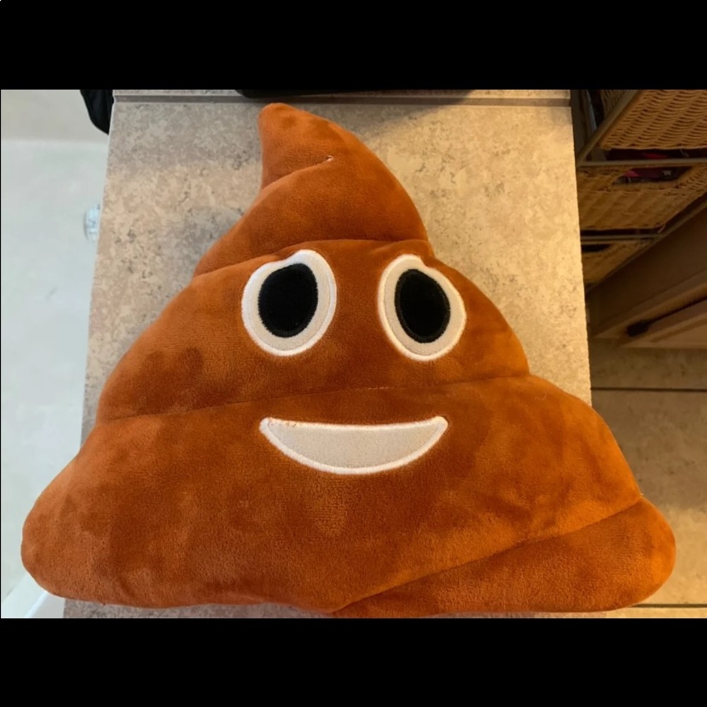 "Adwins" Funny 13” Emoji Poop Pillow